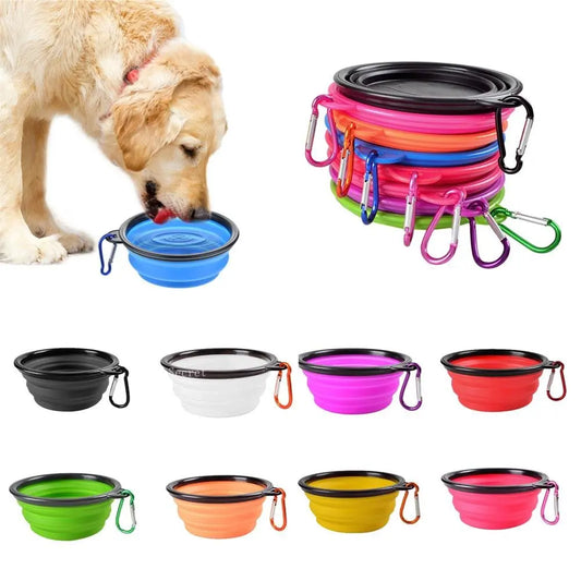 Silicone Dog Food Water Bowl